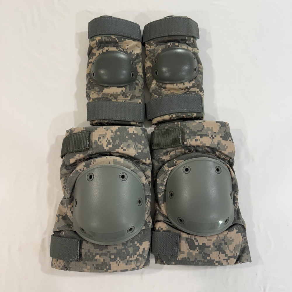 Alta Tactical Knee & Elbow Pad Set ACU Digital Camo Small Made USA Military